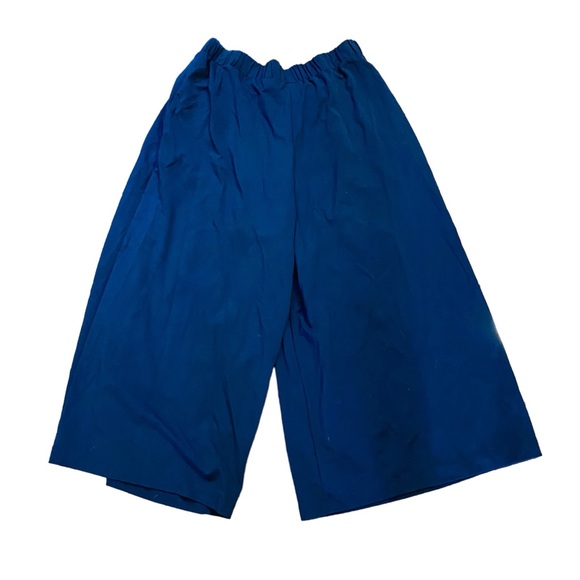 ⭐️ Banana Republic Blue Wide Leg Cropped Trouser Pants S - Picture 2 of 6